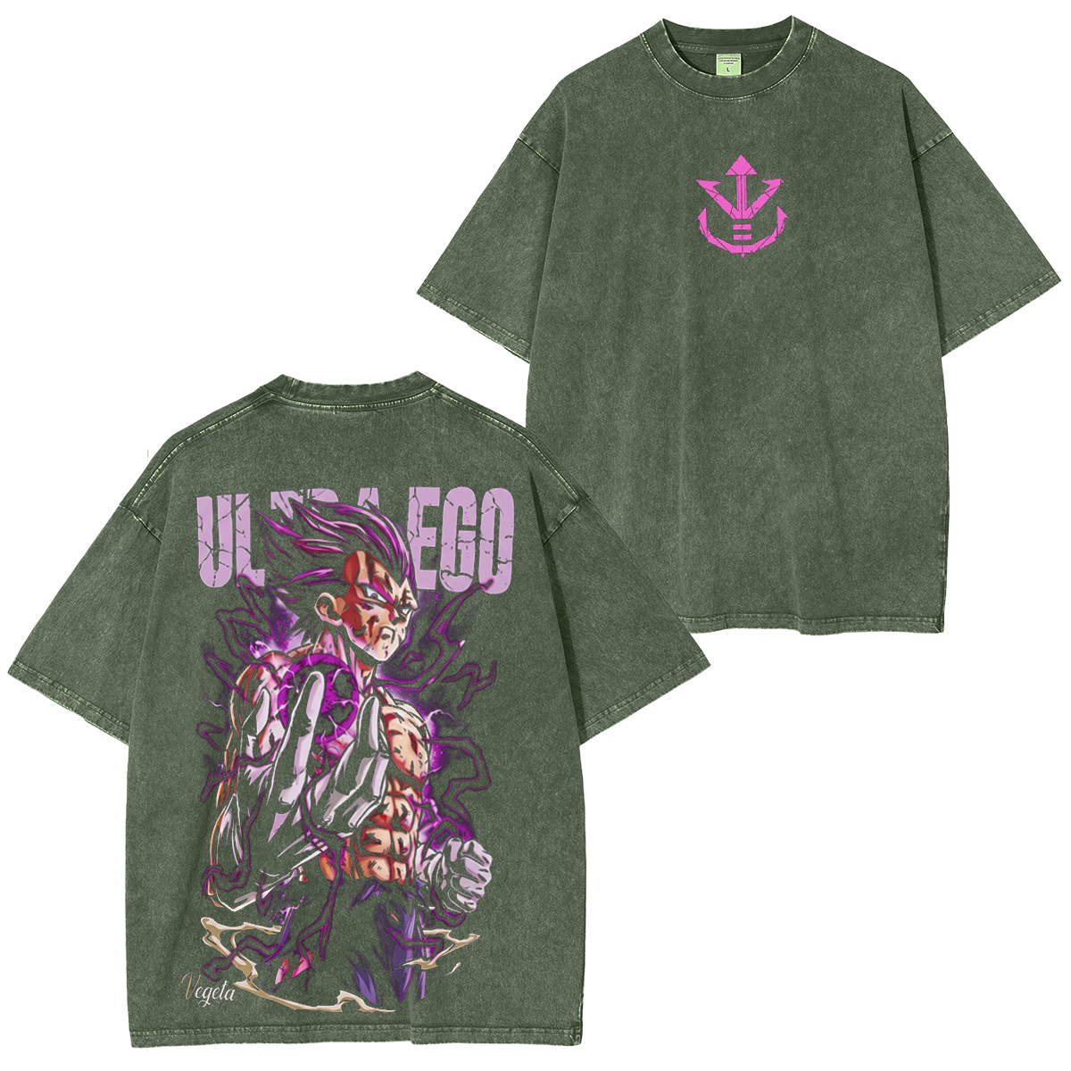 Dragonball Z Ultra Ego Saiyan Prince Vintage washed T-shirt/Crewneck/Hoodie