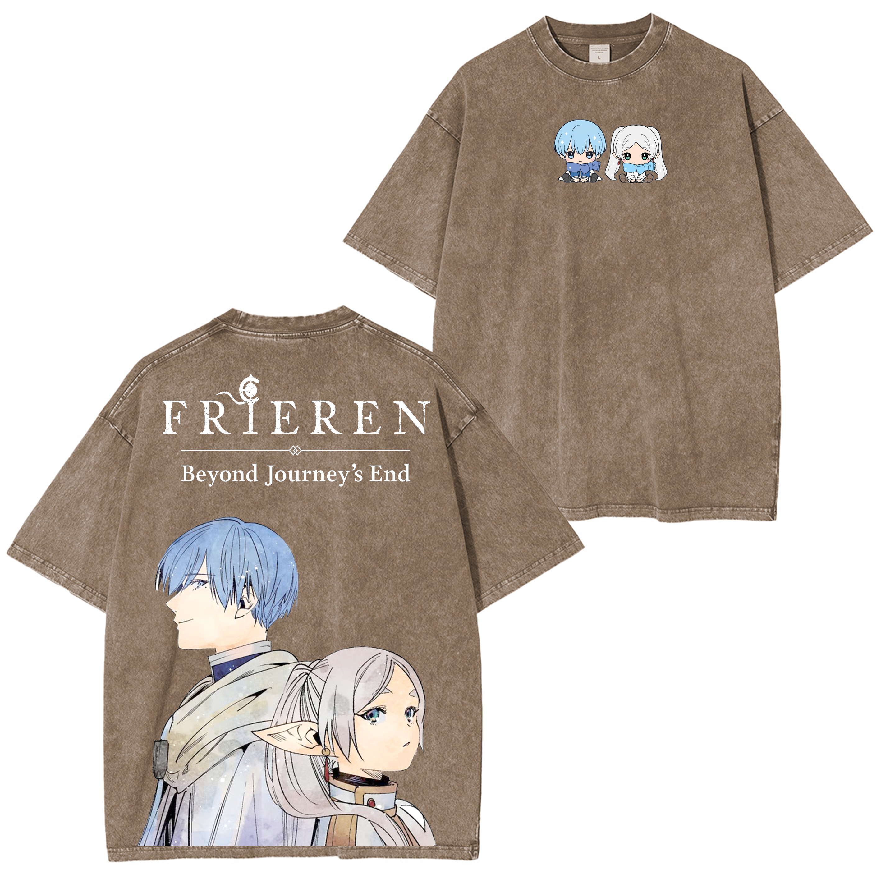 Frieren Anime Washed T-shirt/Crewneck/Hoodie