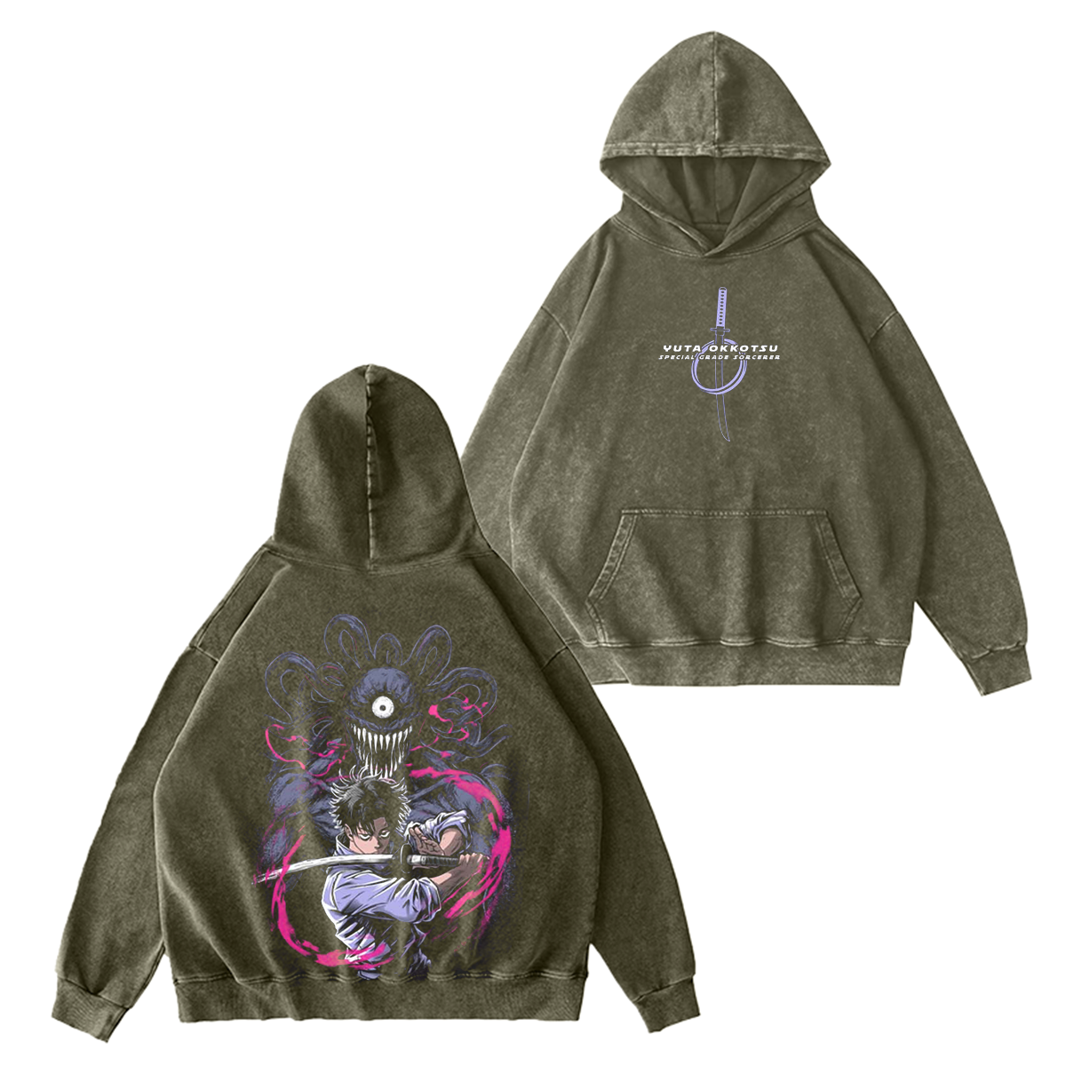 Yuta Okkotsu Jujutsu Kaisen Vintage Washed T-shirt/Crewneck/Hoodie