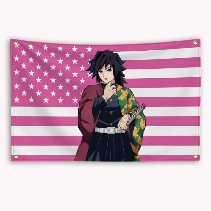 Anime Demon Slayer Tomioka Giyuu  Flag