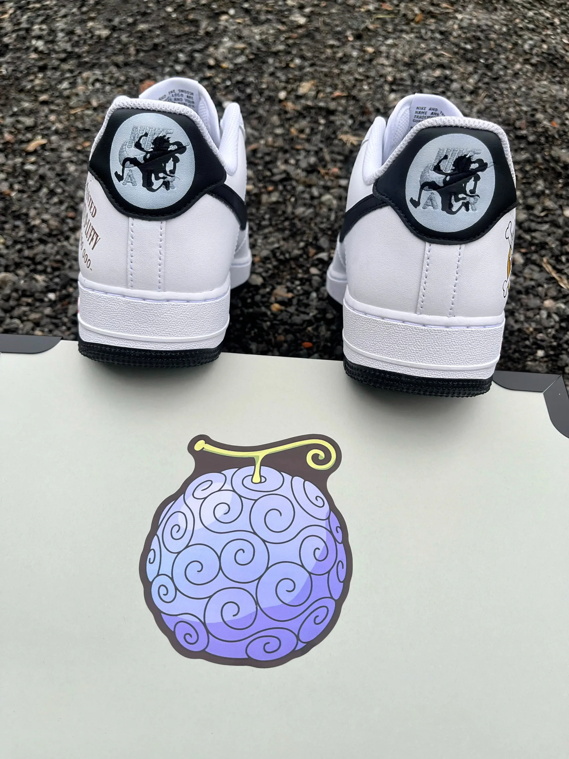 One Piece Custom Titans Style Shoes Hand Painted