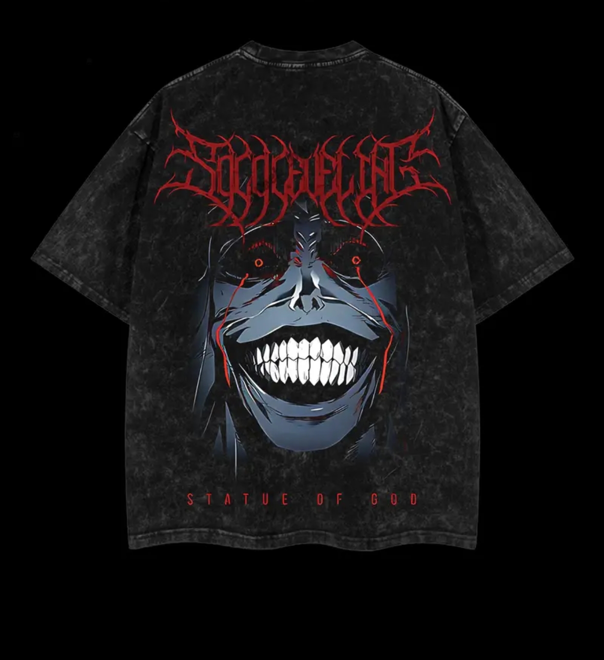 Statue Of God Printed Unisex Washed T-Shirt