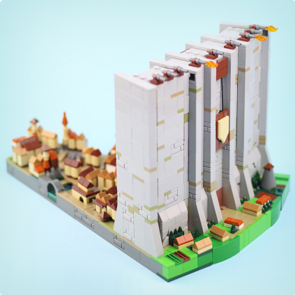 Attack on Titan Wall (moc-129657) Adult Building Block Model Ornament