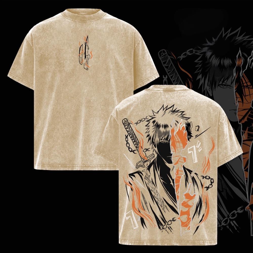 Bleach ichigo Vintage Washed T-shirt/Crewneck/Hoodie