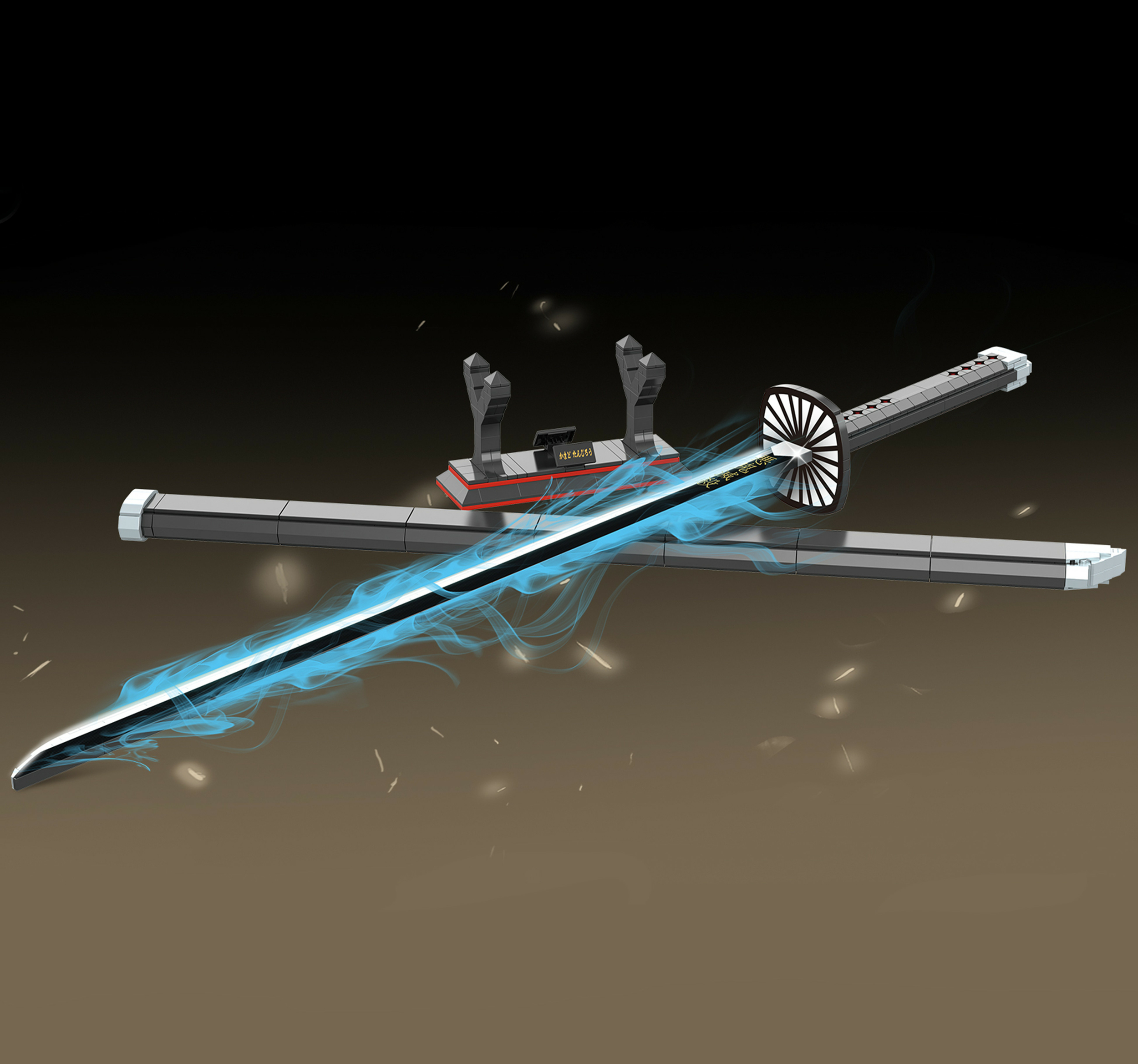 Demon Slayer Tanjiro's Katana - Sword Assembly Set (759 pieces)