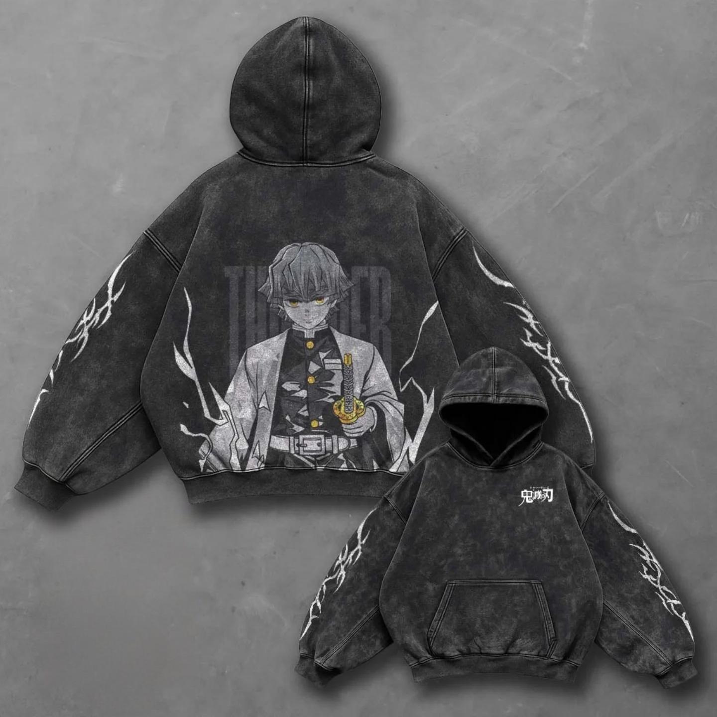 Demon Slayer: Kimetsu no Yaiba Retro Anime Hoodie