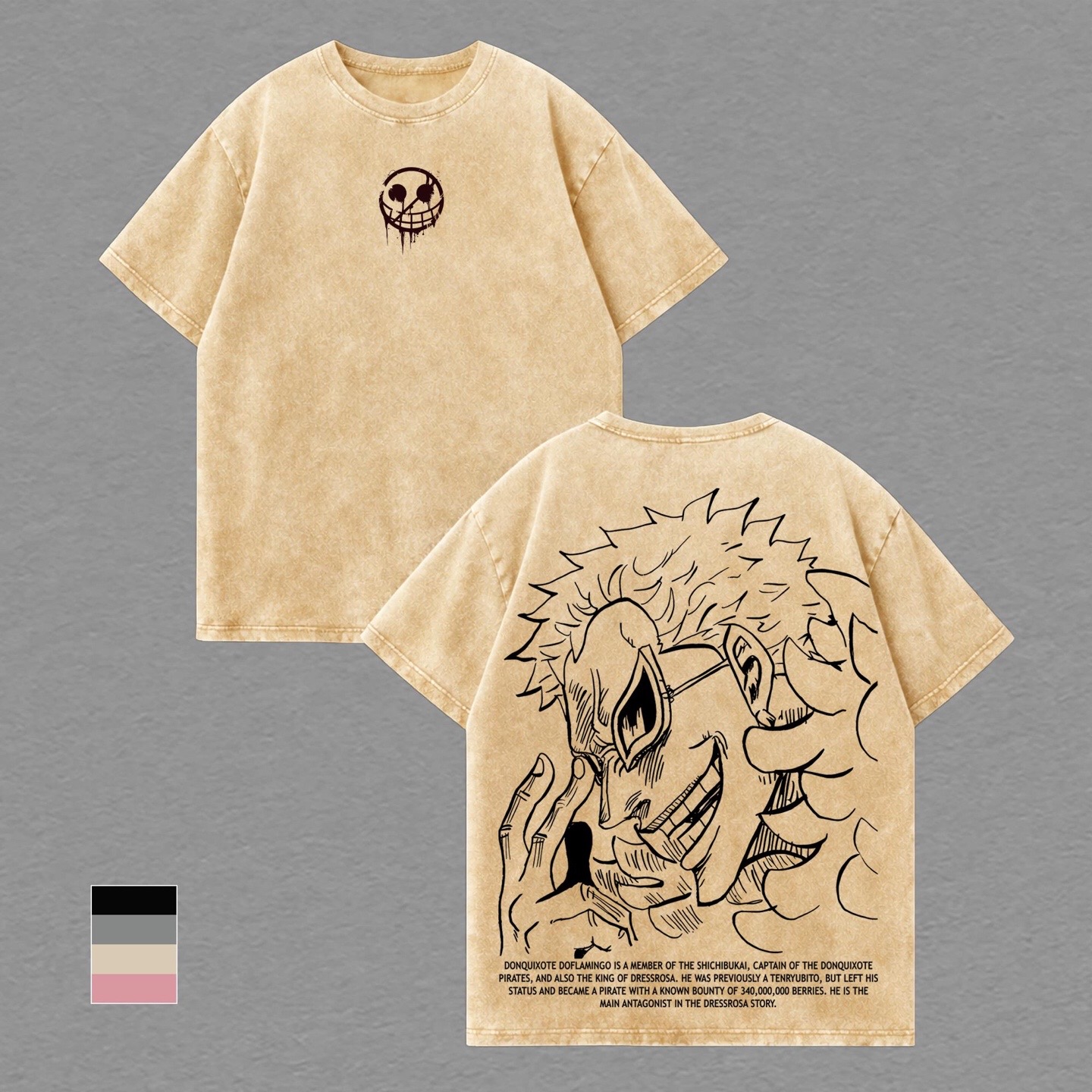 Ace One Piece washed T-shirt/Crewneck/Hoodie