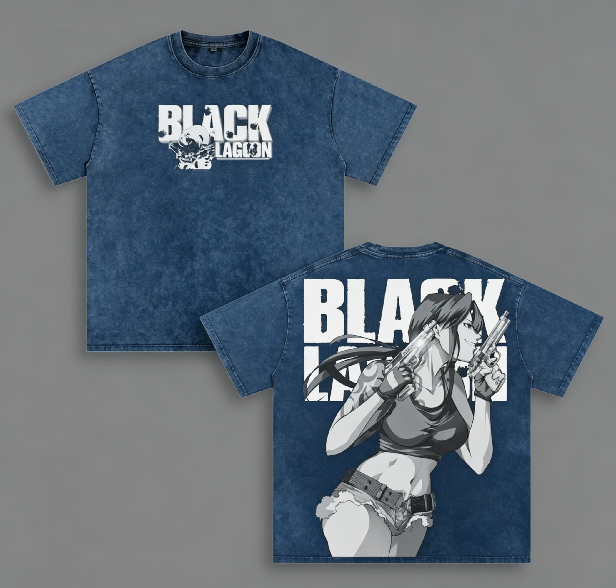 Black Lagoon Anime Washed T-shirt/Crewneck/Hoodie