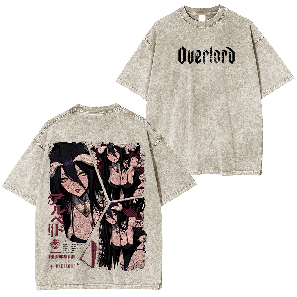 Overlord Albedo Vintage Washed T-shirt/Crewneck/Hoodie