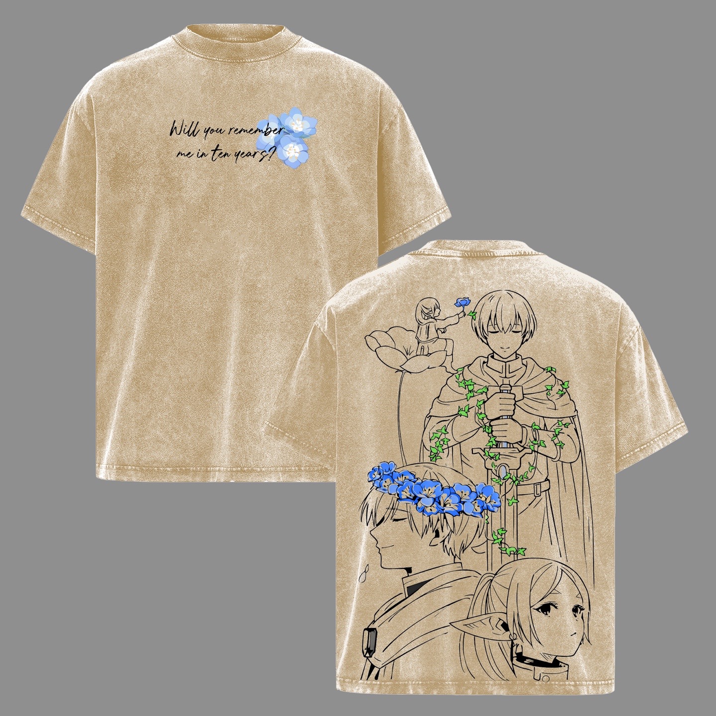 Frieren Beyond Journeys End Washed T-shirt/Crewneck/Hoodie