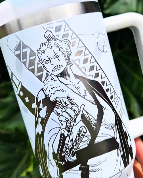 One Piece Themed engraved Stanley Tumbler Cup