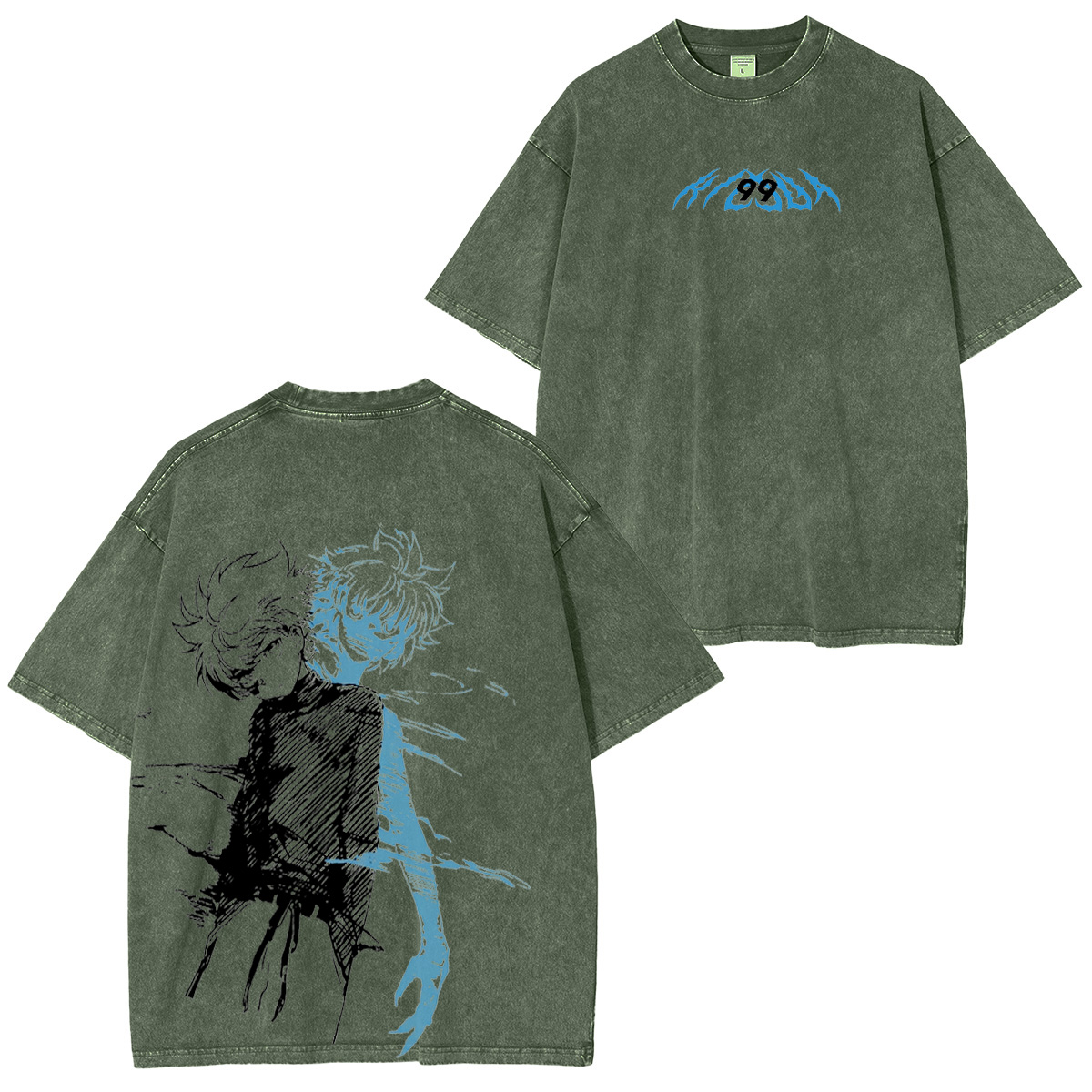 Hunter × Hunter:Killua Zoldyck. Vintage washed T-shirt/Crewneck/Hoodie