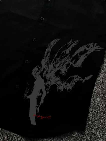 Printed short-sleeved shirt