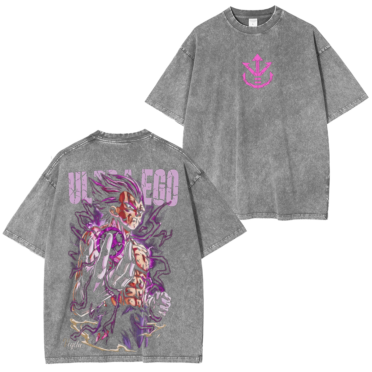 Dragonball Z Ultra Ego Saiyan Prince Vintage washed T-shirt/Crewneck/Hoodie