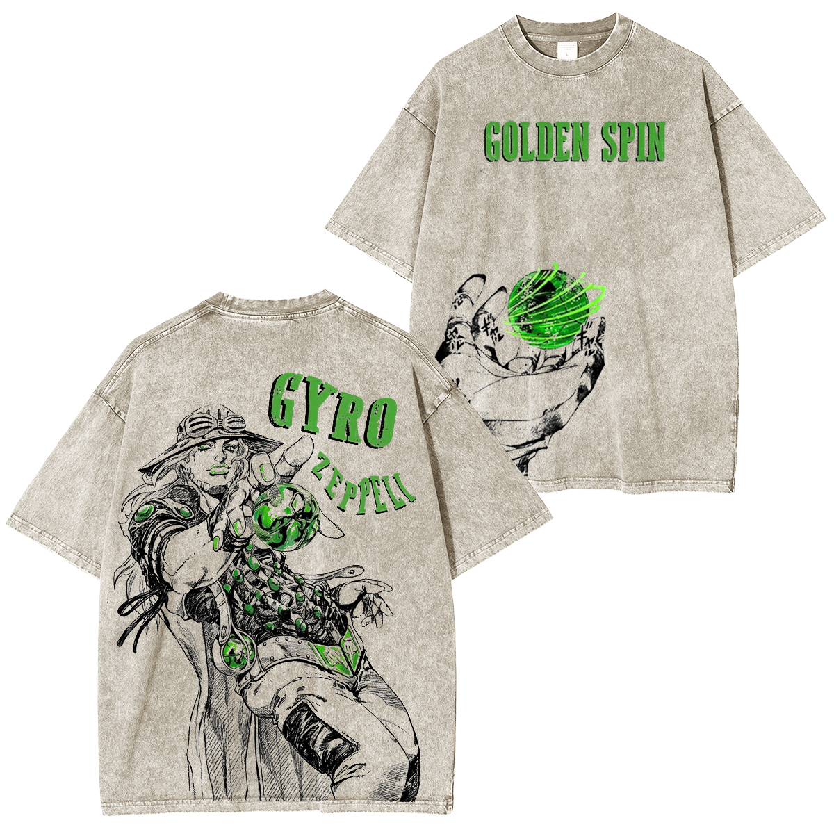 JoJo Gyro Zeppeli Washed T-shirt/Crewneck/Hoodie