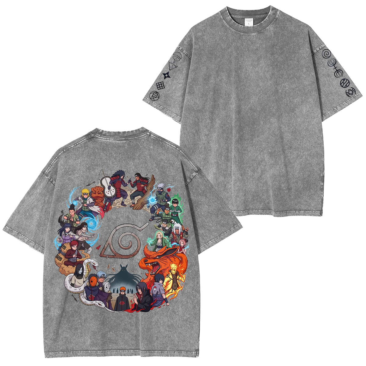 Naruto Oversized Unisex Washed T-Shirt