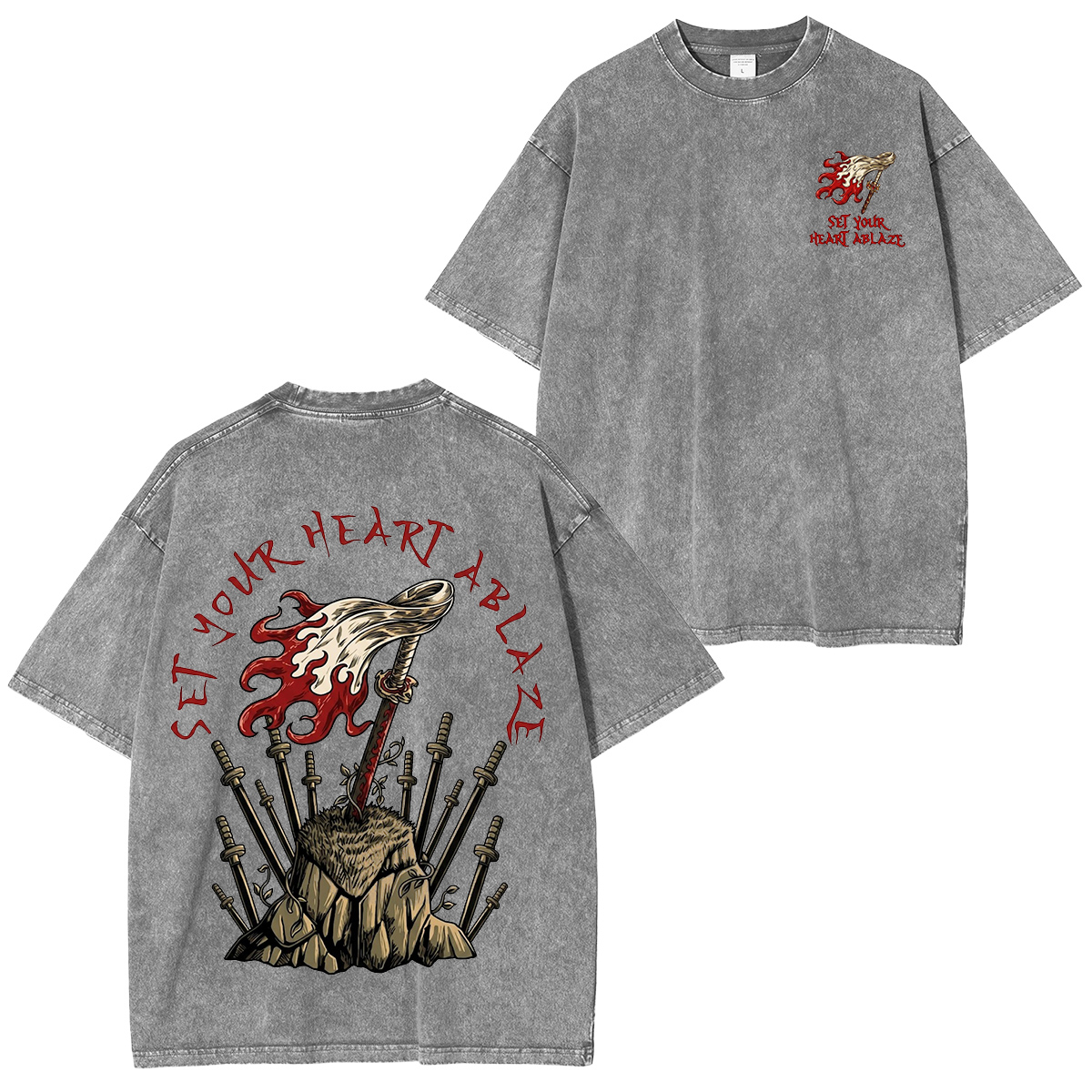 Demon Slayer Vintage washed T-shirt/Crewneck/Hoodie