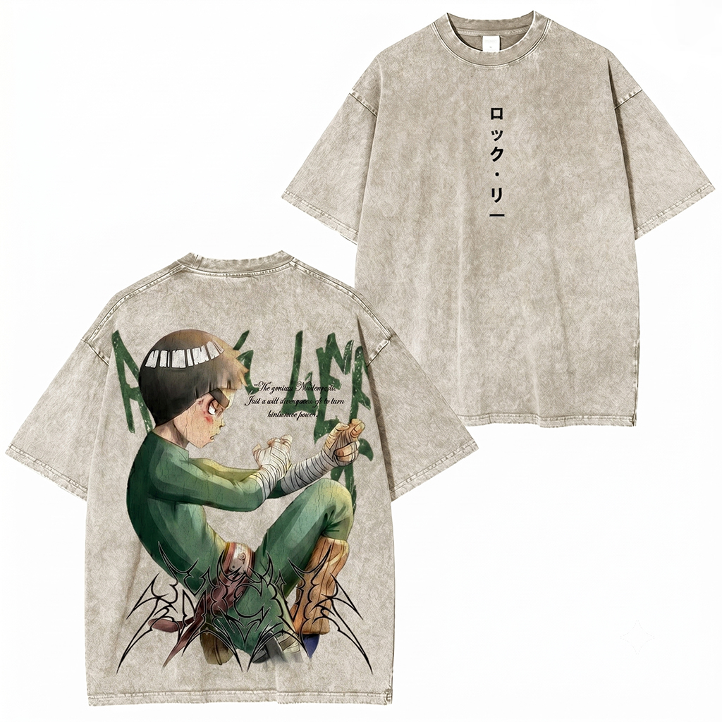 Naruto Rock Lee Vintage Washed T-shirt/Crewneck/Hoodie