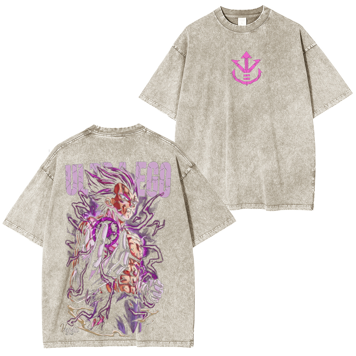 Dragonball Z Ultra Ego Saiyan Prince Vintage washed T-shirt/Crewneck/Hoodie