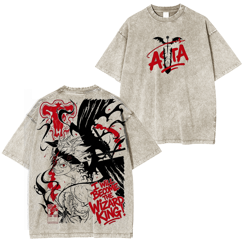 Black Clover Aska Vintage Washed T-shirt/Crewneck/Hoodie