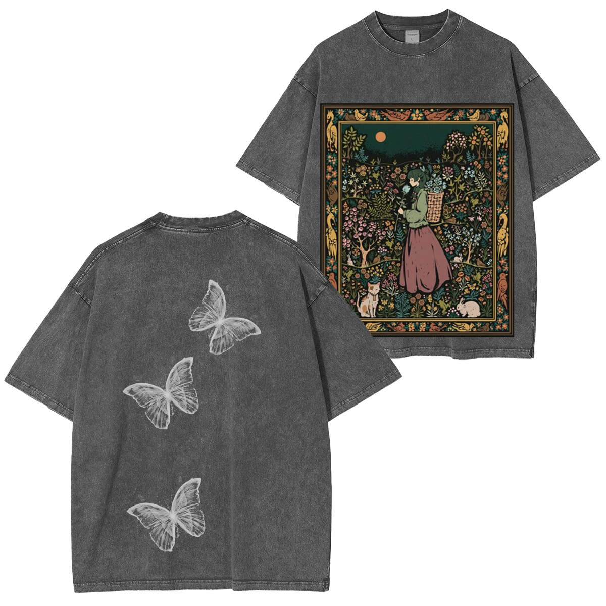 [Copy]Muichiro Tokito Demon Slayer Vintage Washed T-shirt/Crewneck/Hoodie