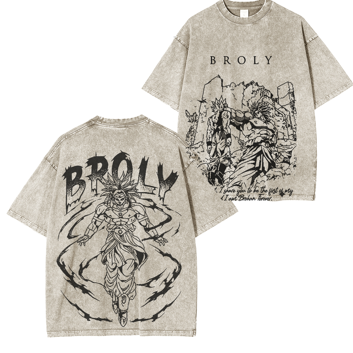 Dragon Ball Z Broly Vintage Washed T-shirt/Crewneck/Hoodie