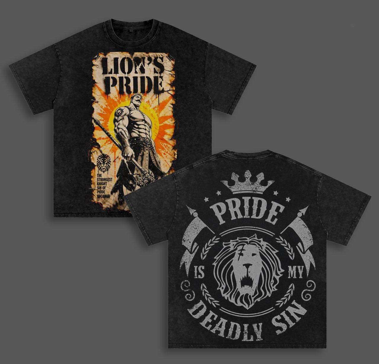 Seven Deadly Sins Vintage washed T-shirt/Crewneck/Hoodie