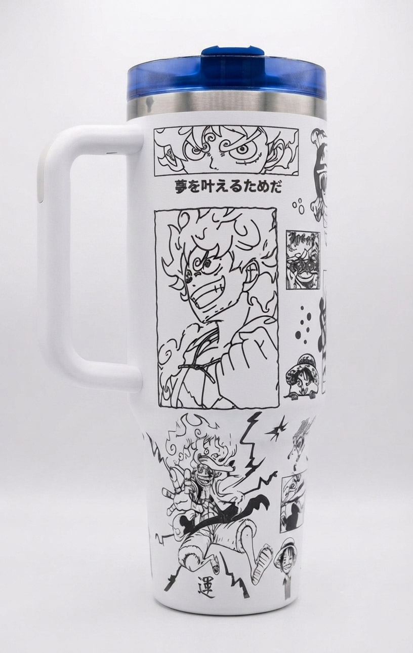 One Piece Luffy Anime Steel Tumbler Cup