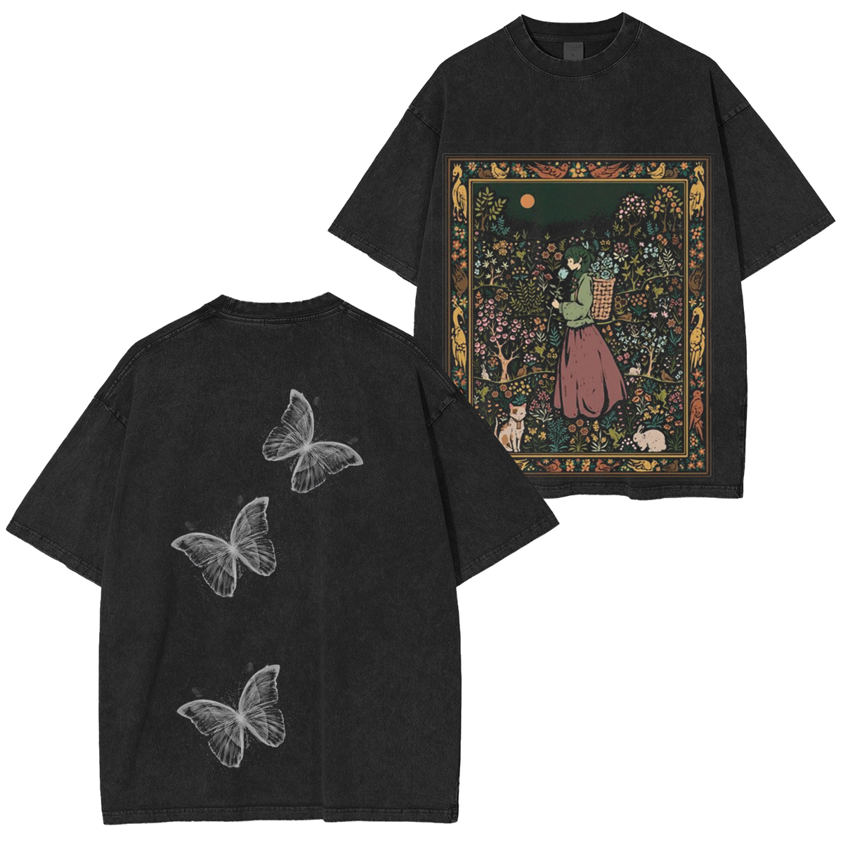 [Copy]Muichiro Tokito Demon Slayer Vintage Washed T-shirt/Crewneck/Hoodie