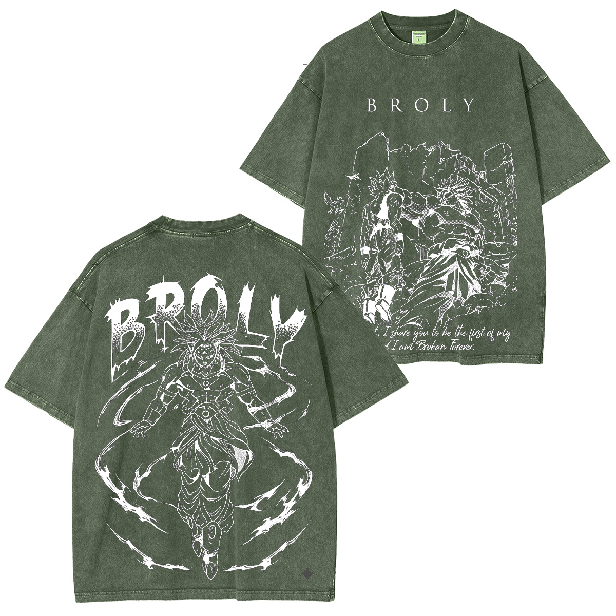 Dragon Ball Z Broly Vintage Washed T-shirt/Crewneck/Hoodie