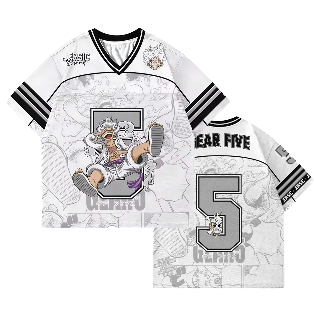 One Piece Luffy Gear5 Anime Football Jersey