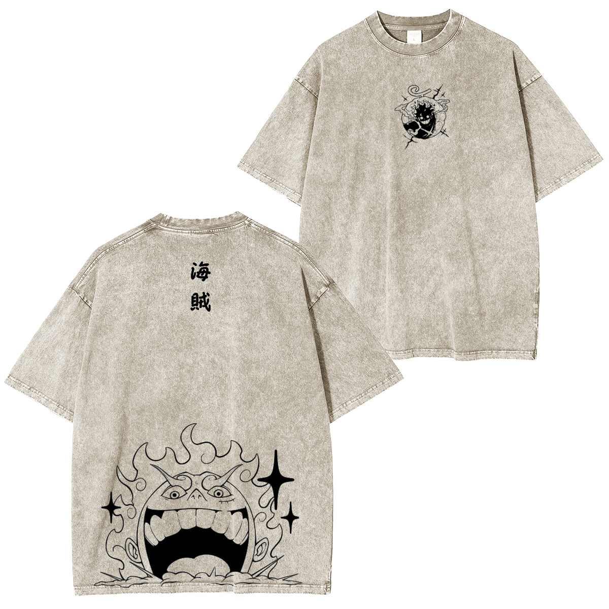 Luffy, One  Piece Vintage Unisex Washed T-shirt/Crewneck/Hoodie