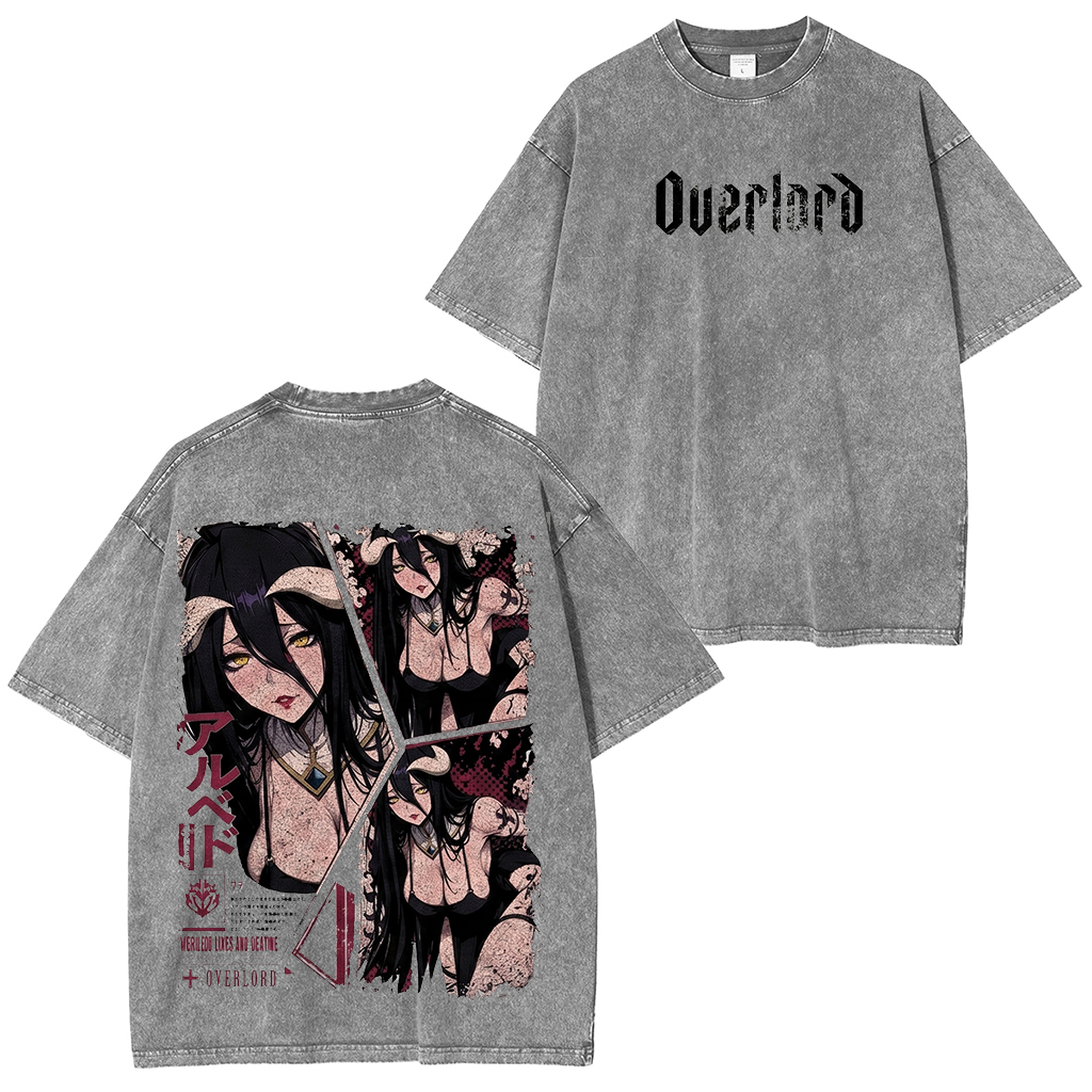 Overlord Albedo Vintage Washed T-shirt/Crewneck/Hoodie