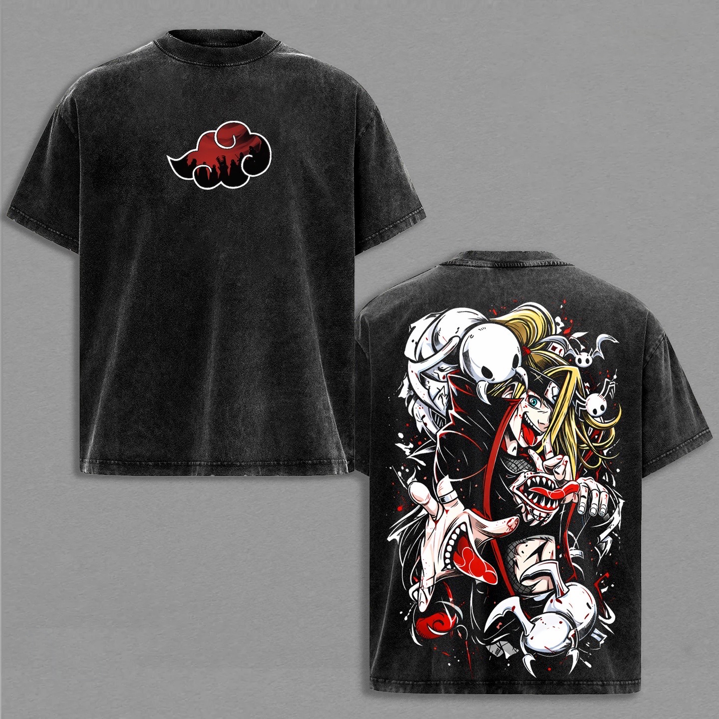 Naruto：Deidara Washed T-shirt