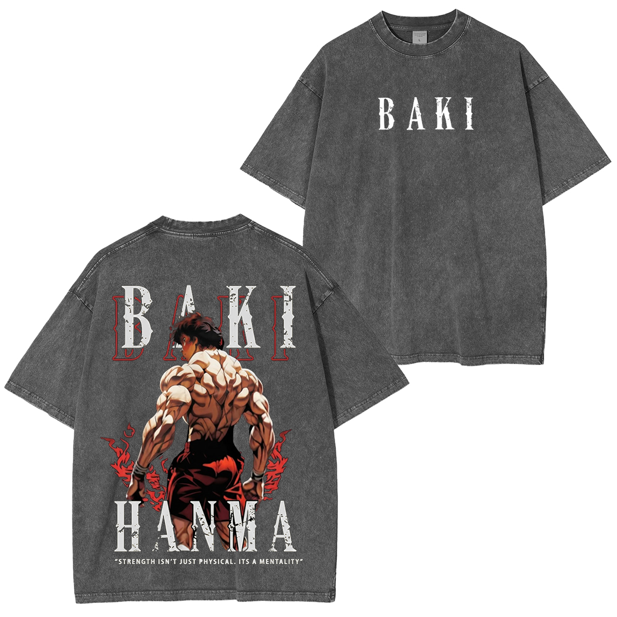 Baki Hanma Vintage Washed T-shirt/Crewneck/Hoodie