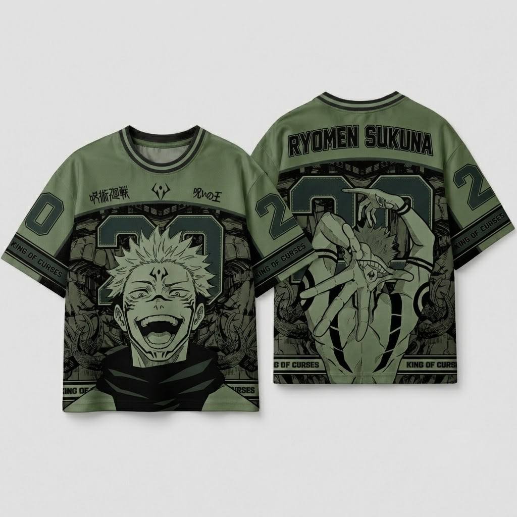Jujutsu Kaisen Sukuna Oversized Jersey