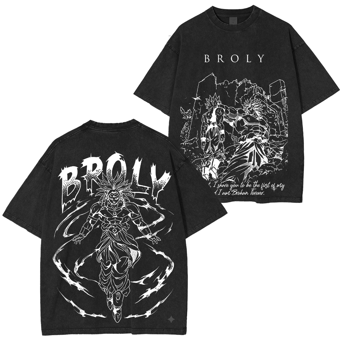 Dragon Ball Z Broly Vintage Washed T-shirt/Crewneck/Hoodie