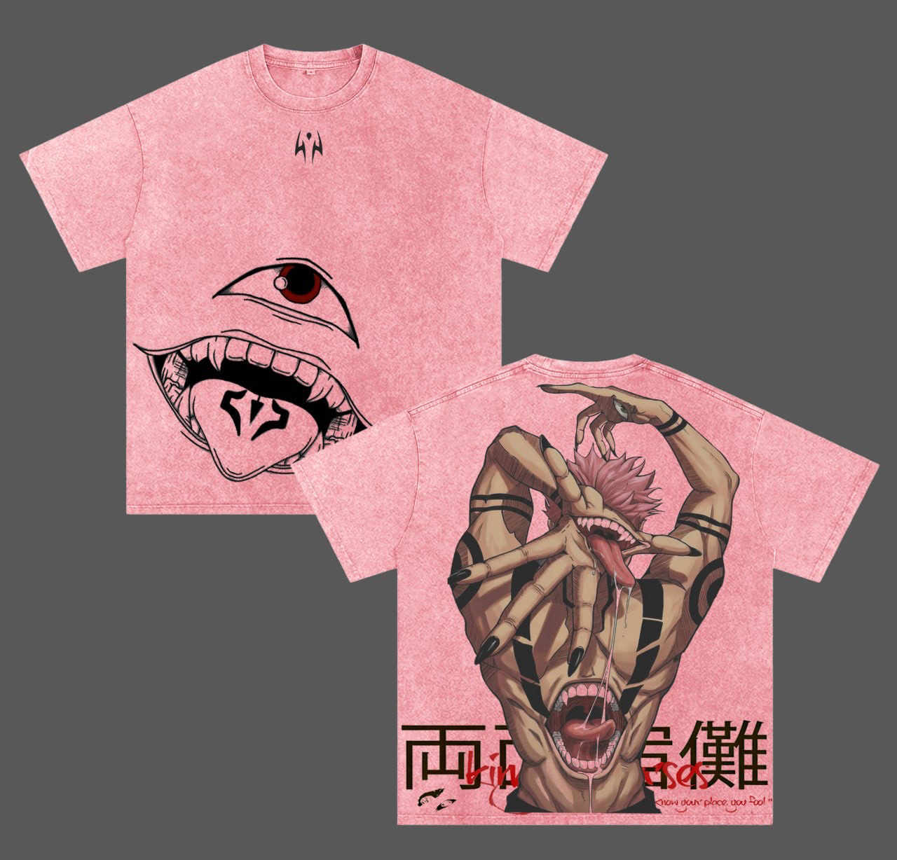 Ryomen Sukuna Jujutsu Kaisen Vintage Unisex  Washed T-Shirt