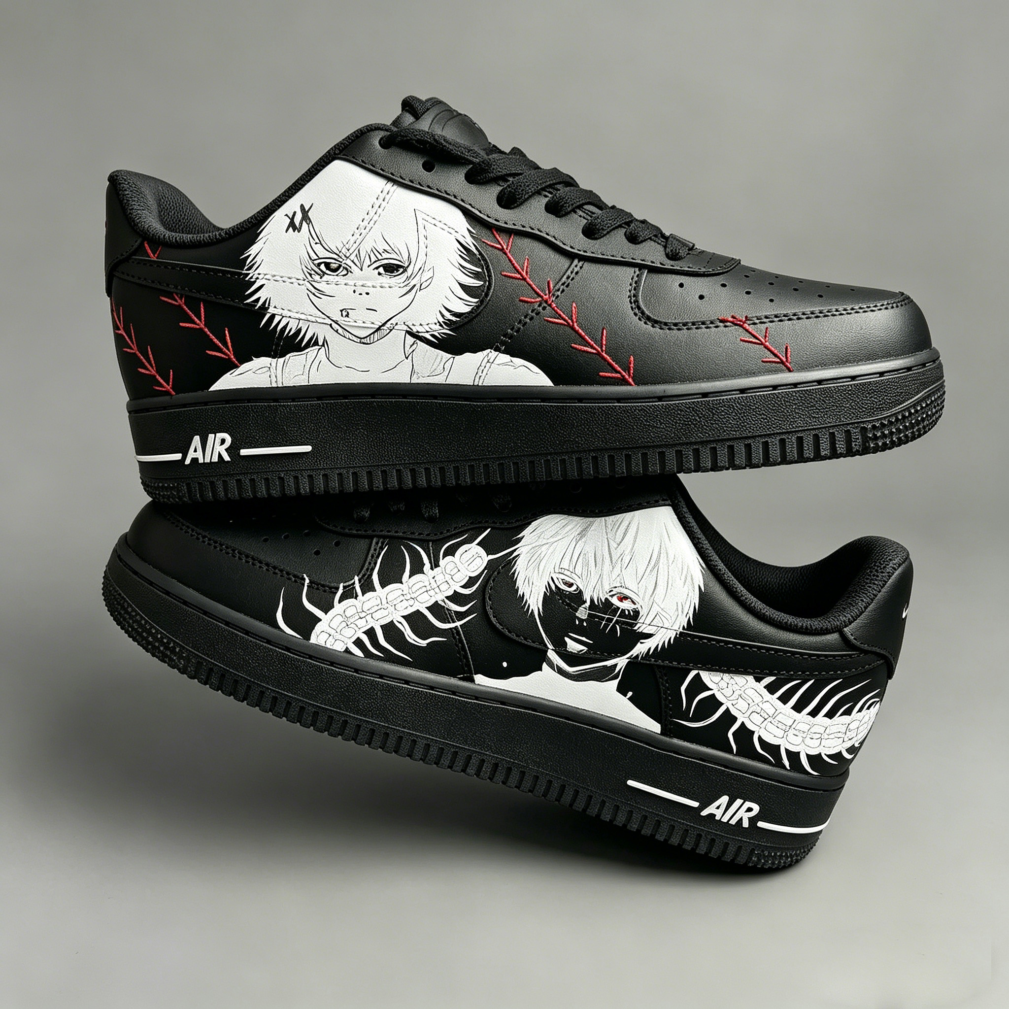 Tokyo Ghoul: Juuzou Suzuya VS Ken Kaneki Force 1s Shoes
