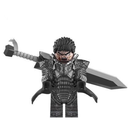 Three-dimensional minifigures, used warrior series building blocks