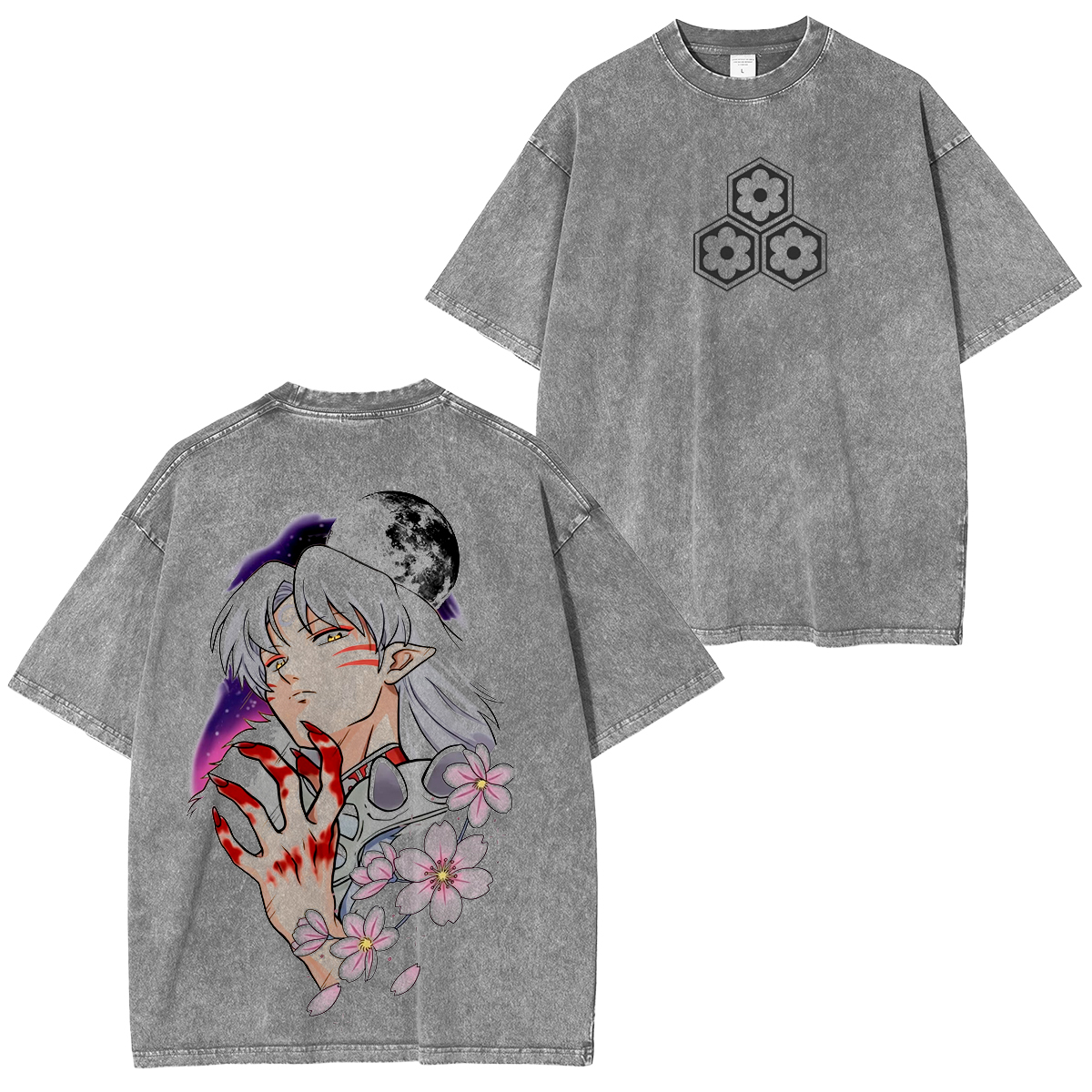 Inuyasha Vintage Unisex  Washed T-Shirt