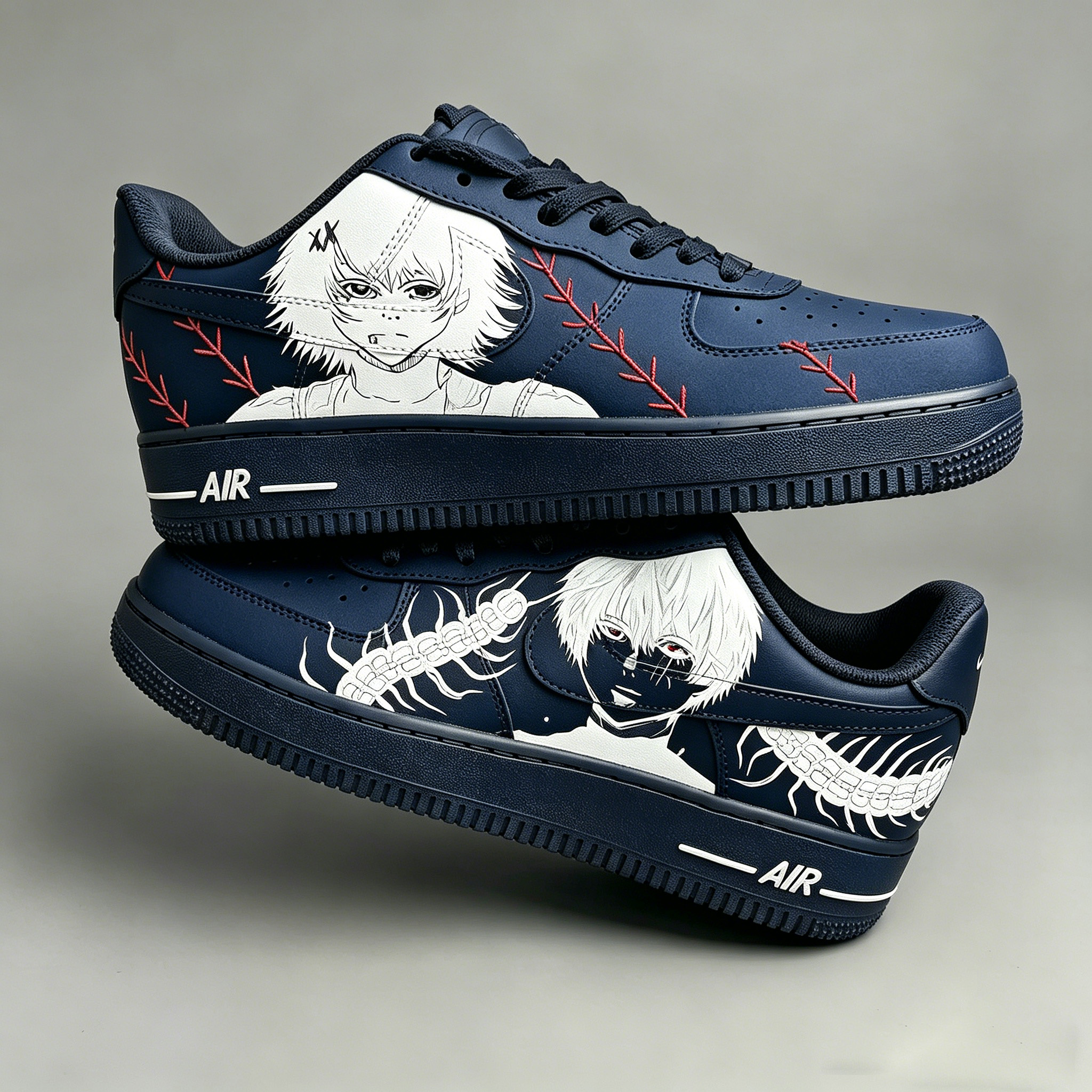 Tokyo Ghoul: Juuzou Suzuya VS Ken Kaneki Force 1s Shoes