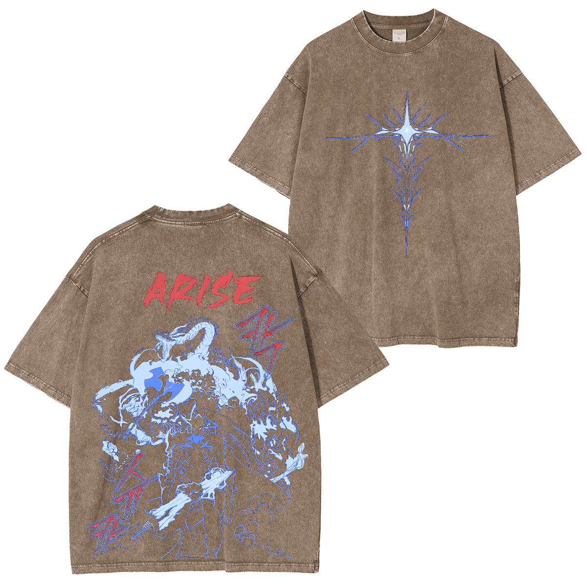 Sung Jin Woo, Solo Leveling Anime Unisex Washed T-Shirt