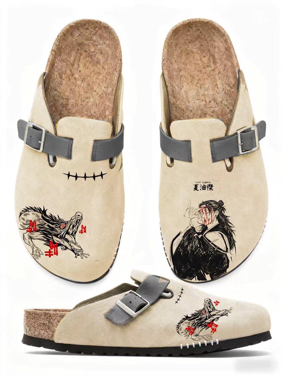 Jujutsu Kaisen: Geto Anime Unisex Boston Soft Footbed Suede Leather 