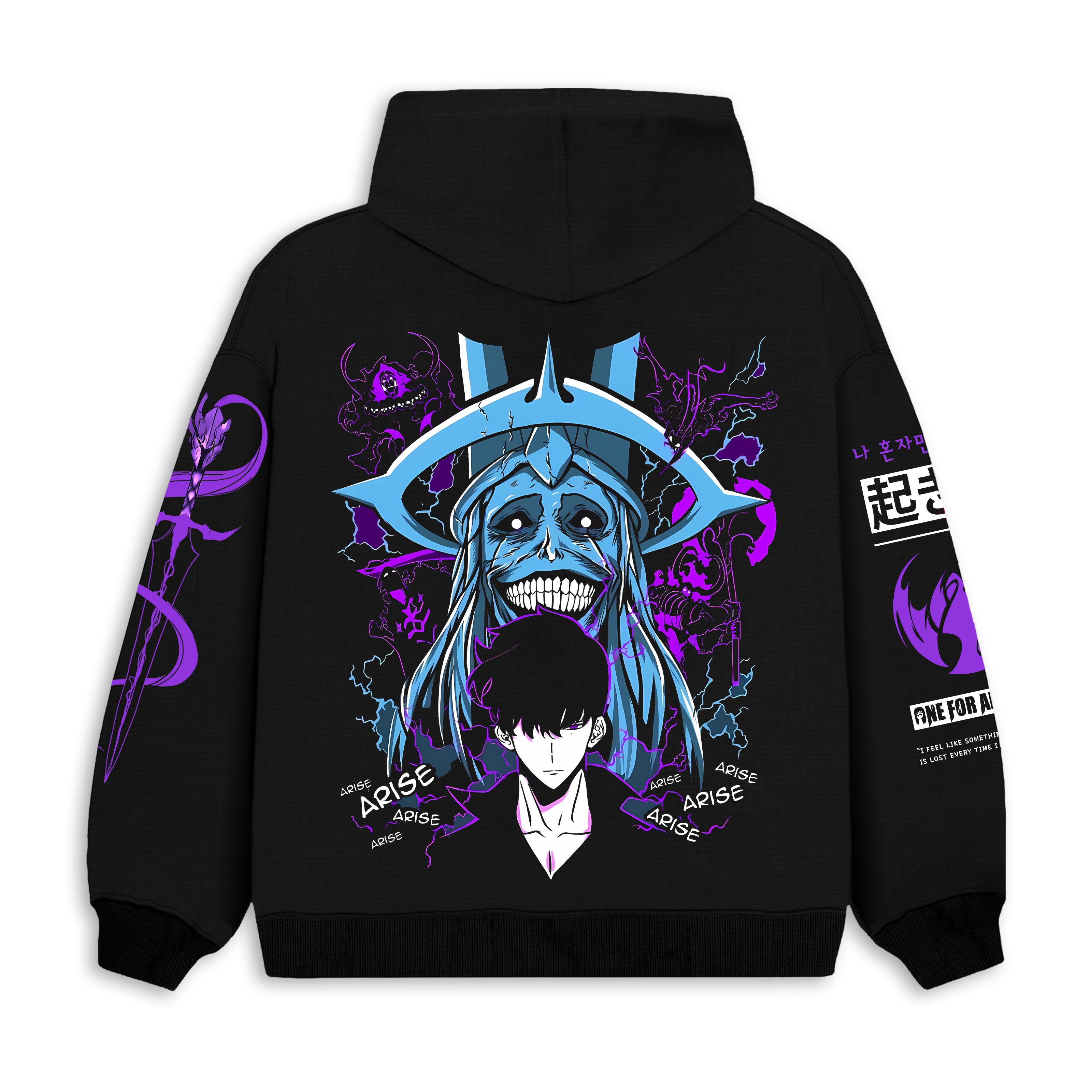 Solo Leveling Printed Oversized Unisex Hoodie