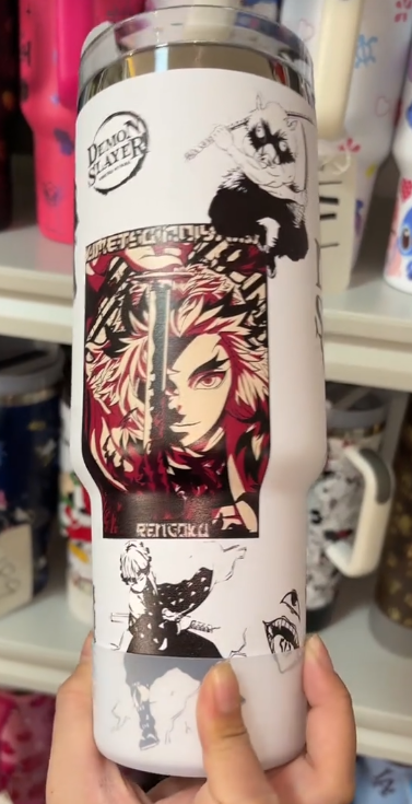 Demon Slayer Themed engraved Stanley Tumbler Cup