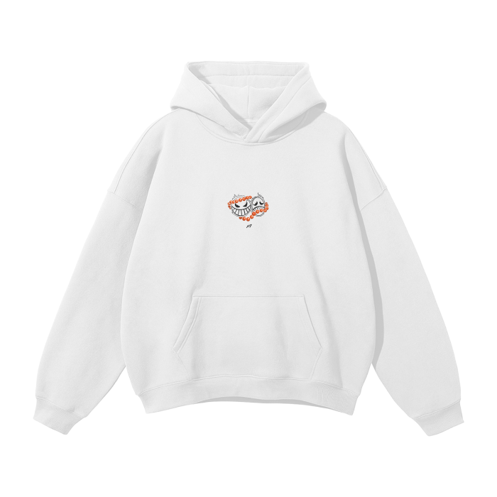Flame Rogue Streetwear Hoodie White