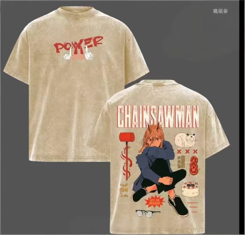 Chainsaw Man Vintage Washed T-shirt/Crewneck/Hoodie