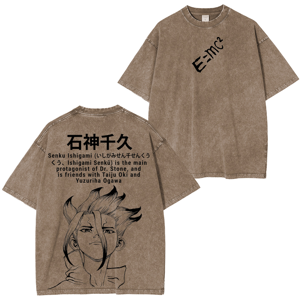 Dr.STONE : Senku Ishigami Vintage Unisex  Washed T-Shirt