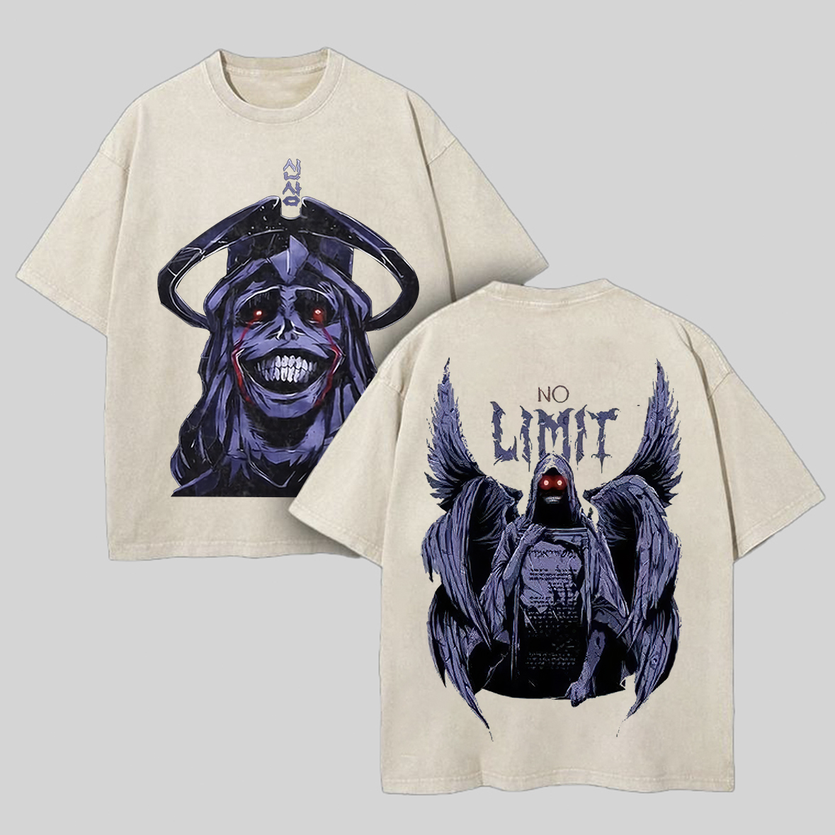 Solo Leveling Printed Men's Washed T-Shirt